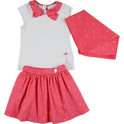 Ensemble jupe (6ans)+ t-shirt (7 ans) + foulard - Très bon état SERGENT MAJOR