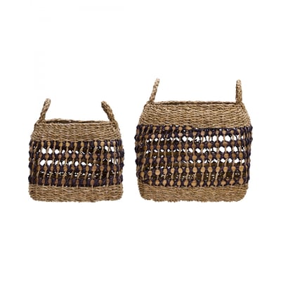 Lot de 2 paniers en jonc de mer Pauta HOUSE DOCTOR