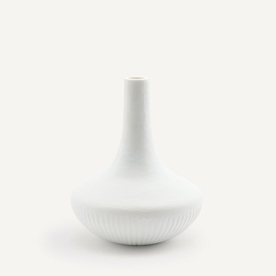 Vase en verre opaque strié, Mistrie AM.PM