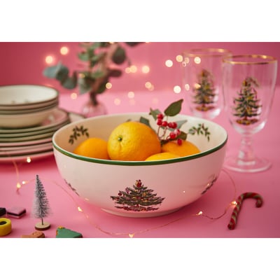 Christmas Tree Serving Bowl SPODE