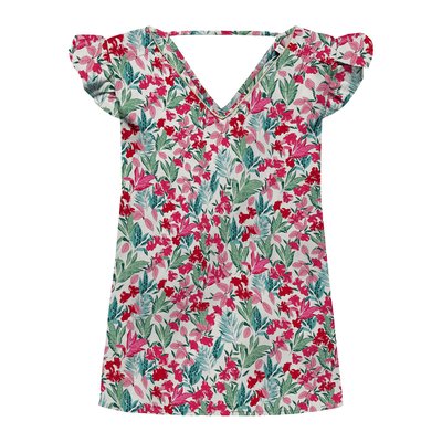 Printed V-Neck Blouse ONLY