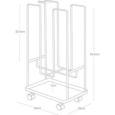 Etagère de rangement en métal spécial cartons Organizer YAMAZAKI
