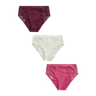 Culotte en dentelle et modal, lot de 3 NEXT