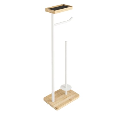 Dérouleur de papier WC en bambou avec porte-téléphone TOILINUX