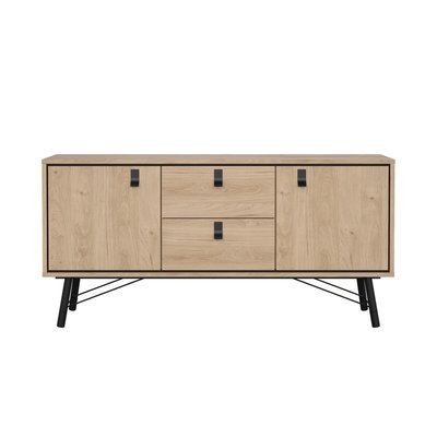 Buffet 2 portes et 2 tiroirs avec piètement métallique L150,3 cm - JOYCE CALICOSY