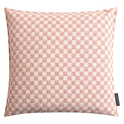 Housse de coussin jacquard carreaux KIMI MAGMA HEIMTEX