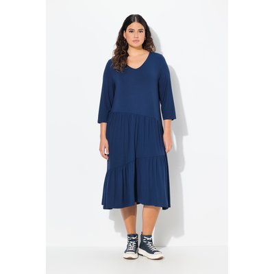 Robe midi coupe évasée, décolleté en V ULLA POPKEN
