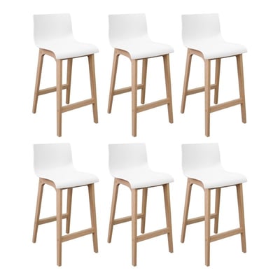 Lot de tabourets de bar en chêne 65cm TANNA MOB IN