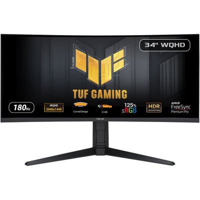 Ecran PC Gamer TUF VG34VQL3A 34" Incurvé 1500R UWQHD 180Hz VA HDR 400 HDMI 2.1 ASUS