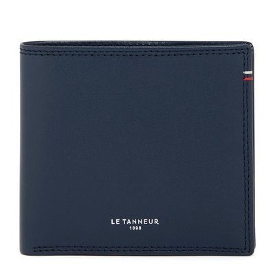 Porte cartes horizontal avec poche billets en cuir lisse MARTIN LE TANNEUR