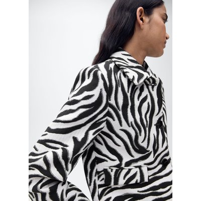 Veste boutons en imprimé zèbre MANGO