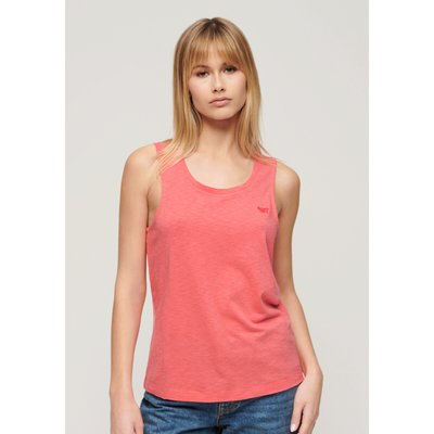 Débardeur décolleté rond, logo brodé SUPERDRY