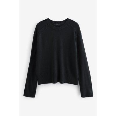 Pull ras du cou en maille douce à motif NEXT