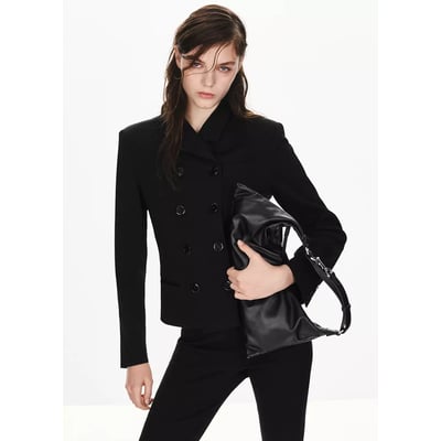 Veste crop croisée MANGO