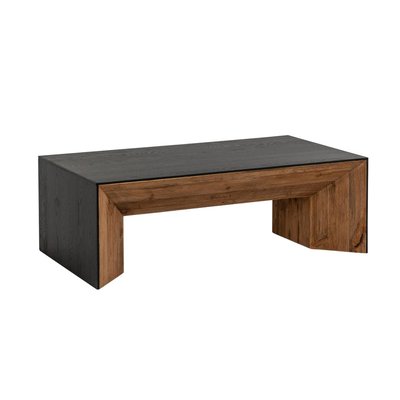 Table basse rectangulaire en pin recyclé  CONSTANCE MADE IN MEUBLES 