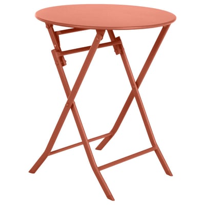 Table de jardin pliante ronde 2 places en acier GREENSBORO HESPERIDE