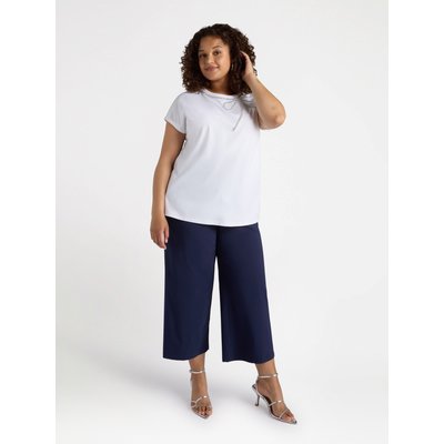 Pantalon cropped en tissu léger, à jambe large FIORELLA RUBINO