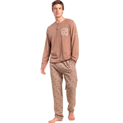 Pyjama pantalon polo manches longues New York ADMAS
