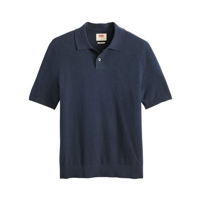 Polo coupe droite Levi's® bleu marine à col fermé par deux boutons - Taille S LEVI'S