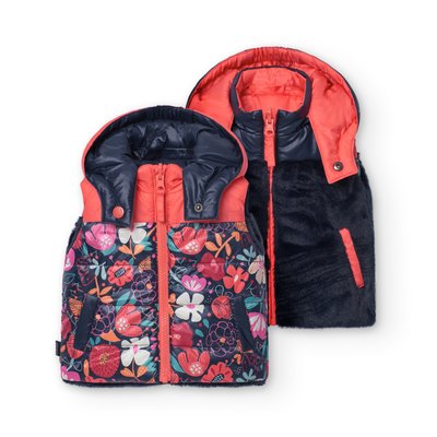 Gilet réversible à capuche et imprimé fleuri BOBOLI