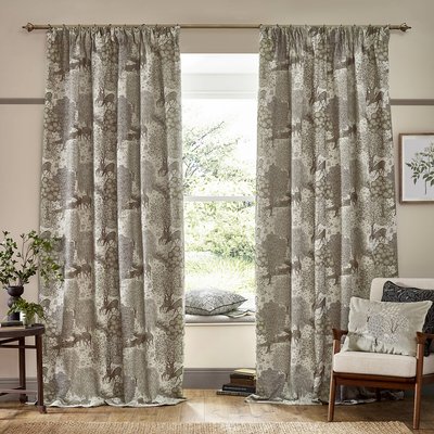 The Brook Jacquard Pencil Pleat Curtains MORRIS & CO.