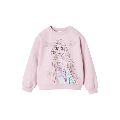 Sweat Reine des neiges Elsa glitter VERTBAUDET