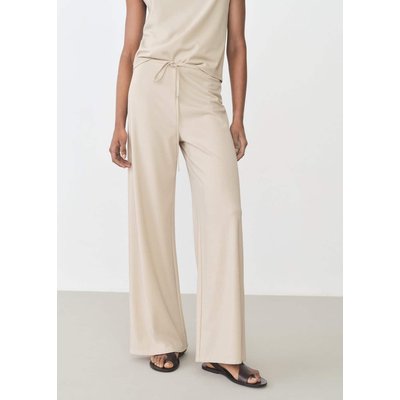 Pantalon wideleg taille élastique MANGO