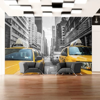 Papier peint intissé panoramique Ville et Architecture New York taxi EDEN