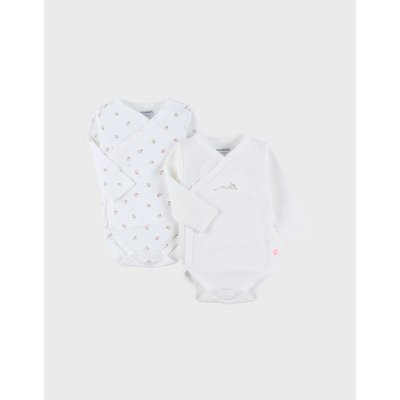 Lot de 2 bodies croisés en coton NOUKIE'S