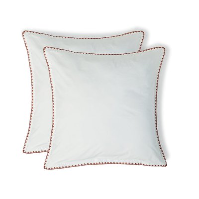 Taie d'oreiller (x2) percale ZOÉ FEBRONIE