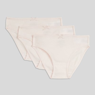 Lot de 3 culottes unies en coton BIO GOTS MONOPRIX