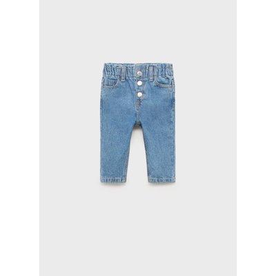 Jean paperbag boutons MANGO BABY