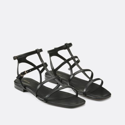 Sandales spartiates en cuir n° 210 RIVECOUR