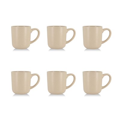 Lot de 6 mugs en grès 38cl, ARITA NOVASTYL