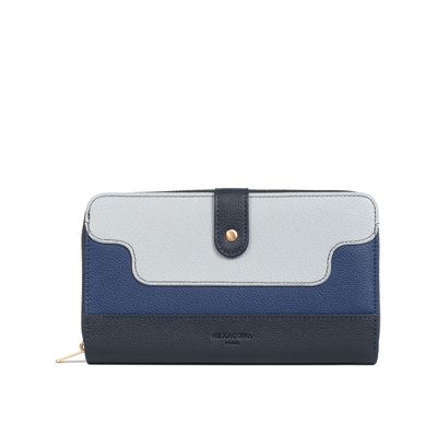 Compagnon de voyage  1 volet  Stop RFID  Cuir BAHIA HEXAGONA