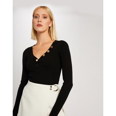 Pull noir et doré femme sale