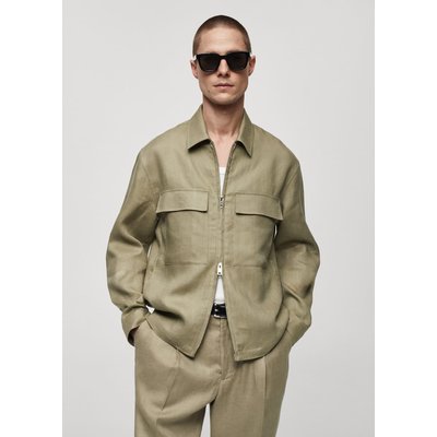 Surchemise 100 % lin poches MANGO MAN