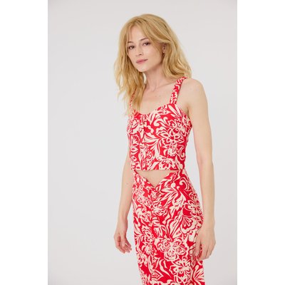 Ensemble crop top et jupe imprimé floral CELIMENE ARTLOVE