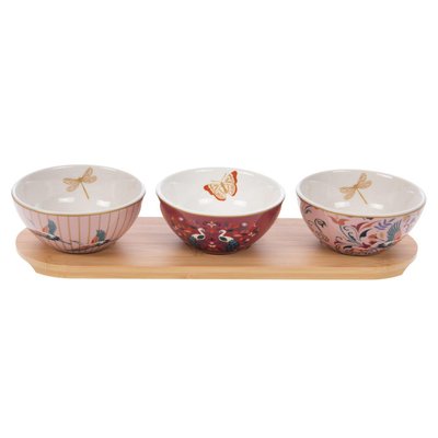 Coffret plateau et ses 3 bols  -AURORE AMADEUS