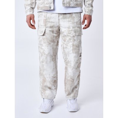 Pantalon a poches en toile abstrait PROJECT X