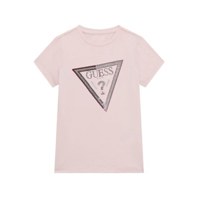 T-Shirt À Sequins Logo Triangulaire GUESS KIDS