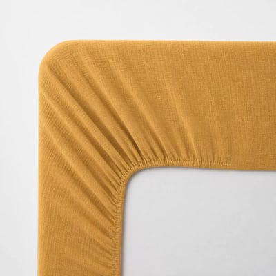Drap housse b30 gaze de coton lavé MALIA GARNIER THIEBAUT