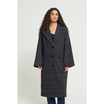 Manteau fermeture trois boutons, manches larges et longues ICHI