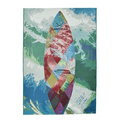 Tapis moderne tissé Intérieur/Extérieur - Rantum Beach THEKO
