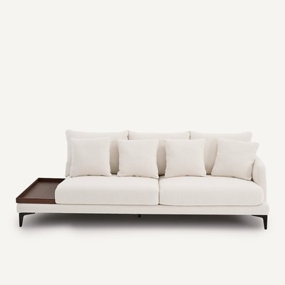 Demi-canapé avec plateau, en toile polyester, MODERNISTE design Emmanuel Gallina AM.PM