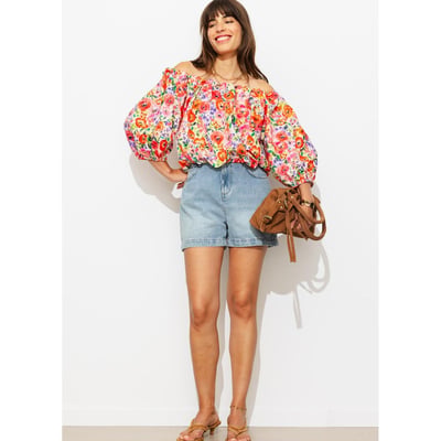 Short en jean délavé PROMOD