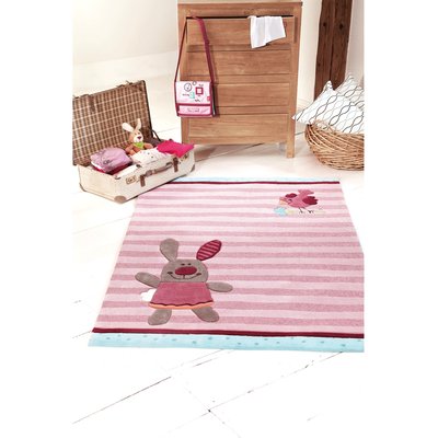 Tapis enfant fait main en acrylique HAPPYSTY UN AMOUR DE TAPIS