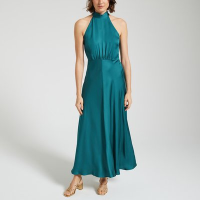 Rheo Halterneck Dress with Cutaway Shoulders SAMSOE AND SAMSOE