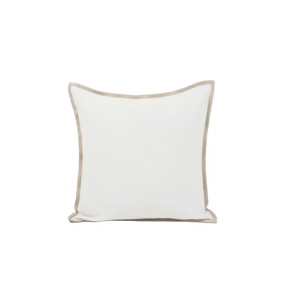 Housse de coussin en 100% coton et point de bourdon contrasté  TOINON MADURA
