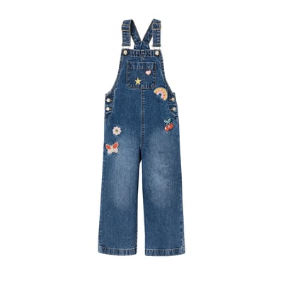 Salopette large en denim VERTBAUDET